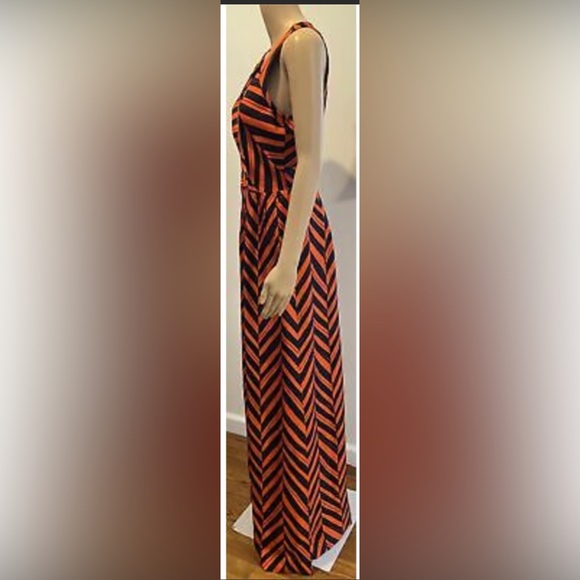 Milky Caroline chevron dress size 2 - Picture 3 of 5